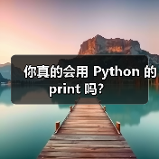 你真的会用 Python 的 print 吗?(图2) 你真的会用 Python 的 print 吗?(图2)