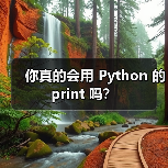 你真的会用 Python 的 print 吗?(图1) 你真的会用 Python 的 print 吗?(图1)