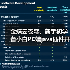 金蝶云苍穹,新手初学者小白PC端java插件开发教学示例(图1) 金蝶云苍穹,新手初学者小白PC端java插件开发教学示例(图1)