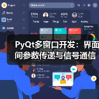 PyQt多窗口开发:界面间参数传递与信号通信详解(图1) PyQt多窗口开发:界面间参数传递与信号通信详解(图1)