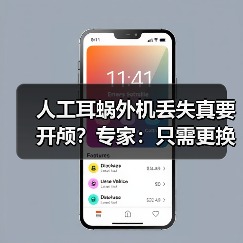 人工耳蜗外机丢失真要开颅?专家:只需更换体外机(图2) 人工耳蜗外机丢失真要开颅?专家:只需更换体外机(图2)