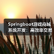 Springboot游戏商城系统开发：高效率交易解决方案（图4）