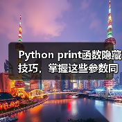Python print函数隐藏技巧，掌握这些参数同事都夸你资深！（图2）