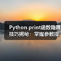 Python print函数隐藏技巧揭秘:掌握参数提升代码效率(图1) Python print函数隐藏技巧揭秘:掌握参数提升代码效率(图1)