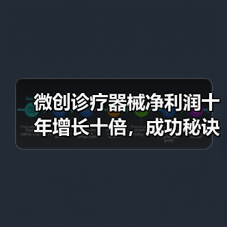 微创诊疗器械净利润十年增长十倍，成功秘诀何在？（图2）