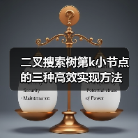 二叉搜索树第k小节点的三种高效实现方法（图4）
