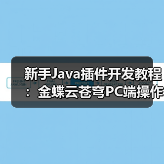 新手Java插件开发教程：金蝶云苍穹PC端操作示例（图1）