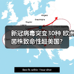 新冠病毒突变30种 欧洲菌株致命性超美国？（图1）